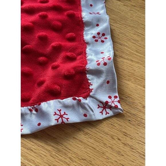 Rudolph The Red Nosed Reindeer Soft Baby Security Blanket Plush Lovey Red White - Picture 4 of 5